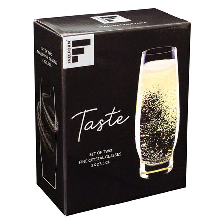 FREEFORM | Sekt-Glas, 2er-Set, klar, 2 x 275 ml