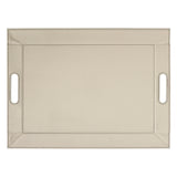 Wendetablett | 2in1 Tablett & Tischset DUO, Olive/Elfenbein, groß