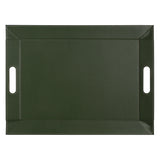 Wendetablett | 2in1 Tablett & Tischset DUO, Olive/Elfenbein, groß