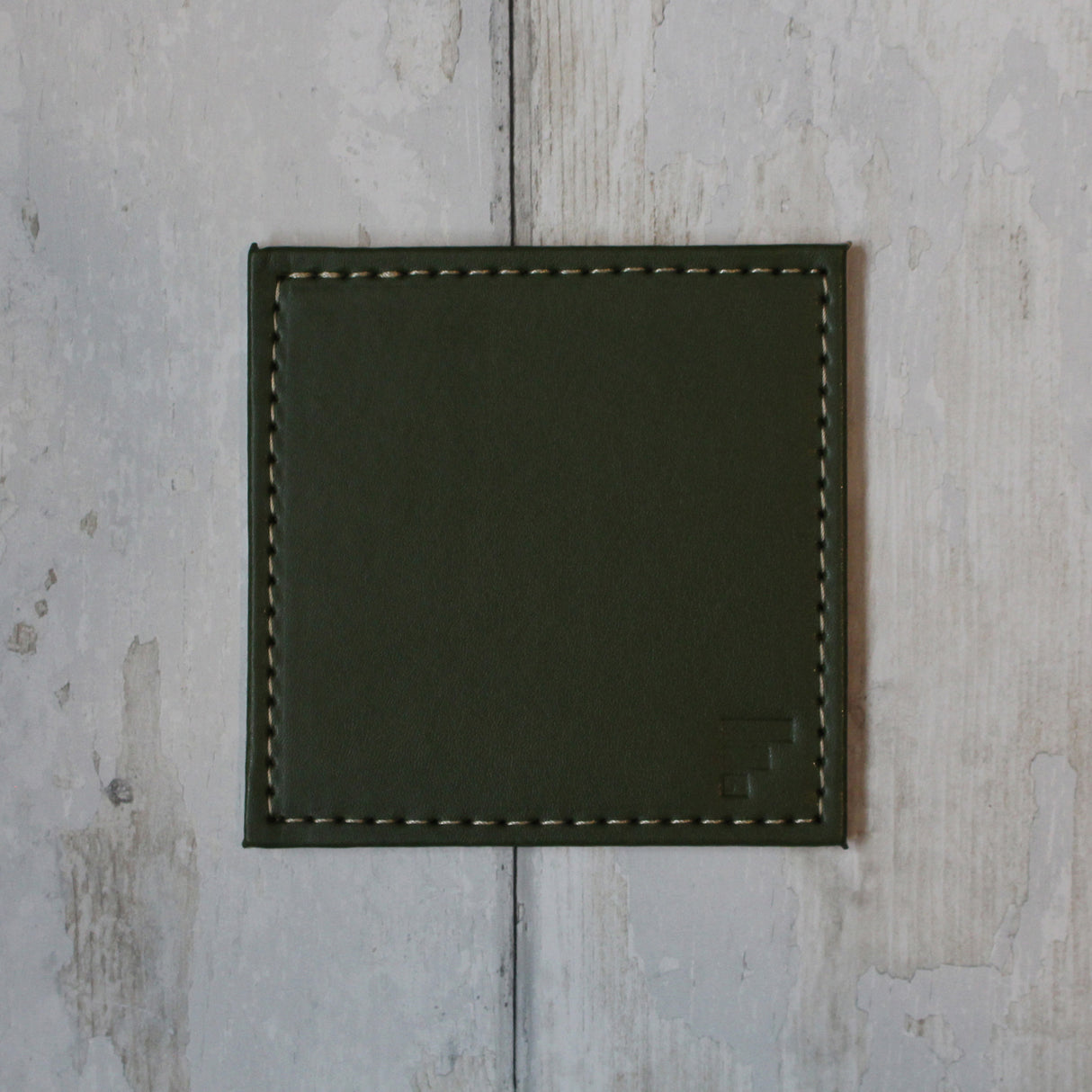 Untersetzer DUO, 4er Set, Olive/Elfenbein