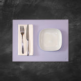 Platzset DUO rechteckig, Flieder/Grau