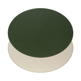 Platzset DUO, oval, Olivegrün/Elfenbein