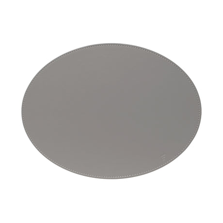 Platzset DUO, oval, Grau/Weiß