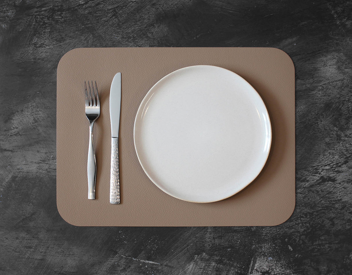 Tischset Flexi, Taupe/Sand, 2er Set