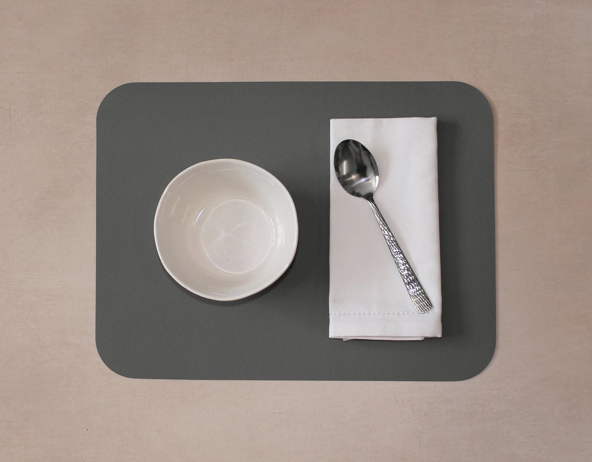 Tischset Flexi, Hellgrau/Dunkelgrau, 2er Set