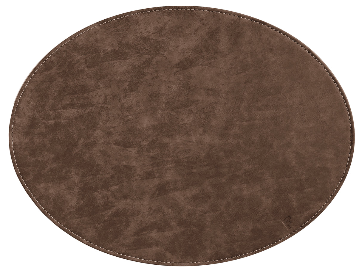 FREEFORM | Tischset, oval, TEXTIL, lederoptik