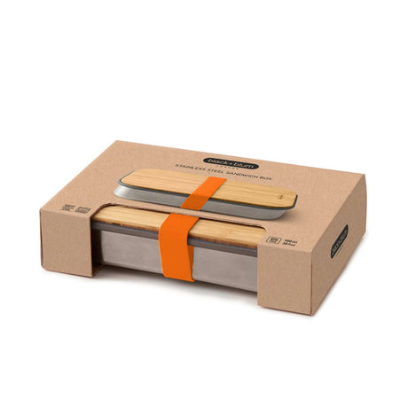 Edelstahl Sandwich Box, orange, 900 ml