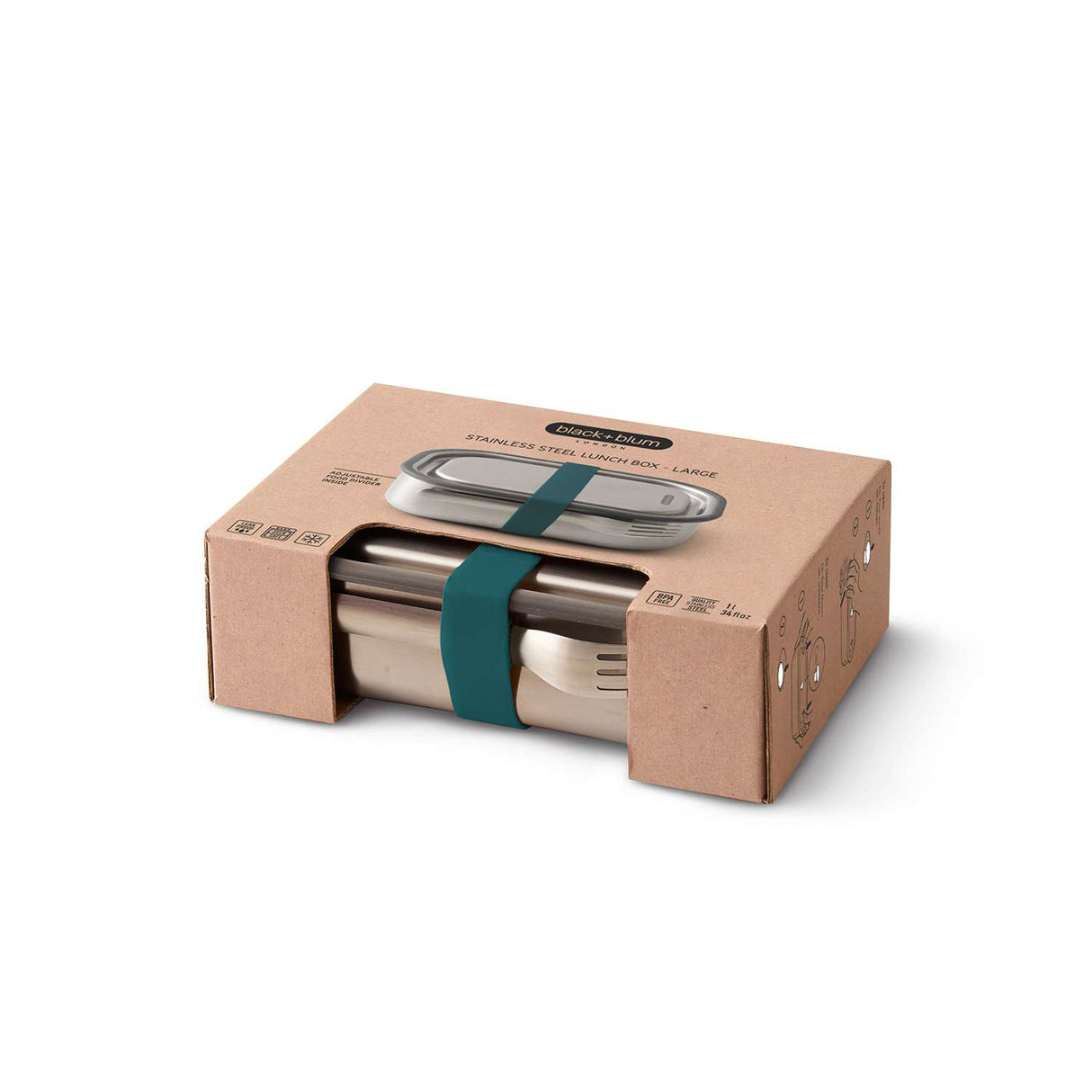 Lunchbox Edelstahl, Vakuumverschluss, 1000 ml