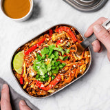 Lunchbox Edelstahl, orange, 600 ml