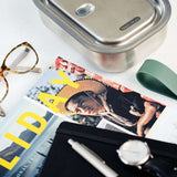 Lunchbox Edelstahl, olive, 600 ml