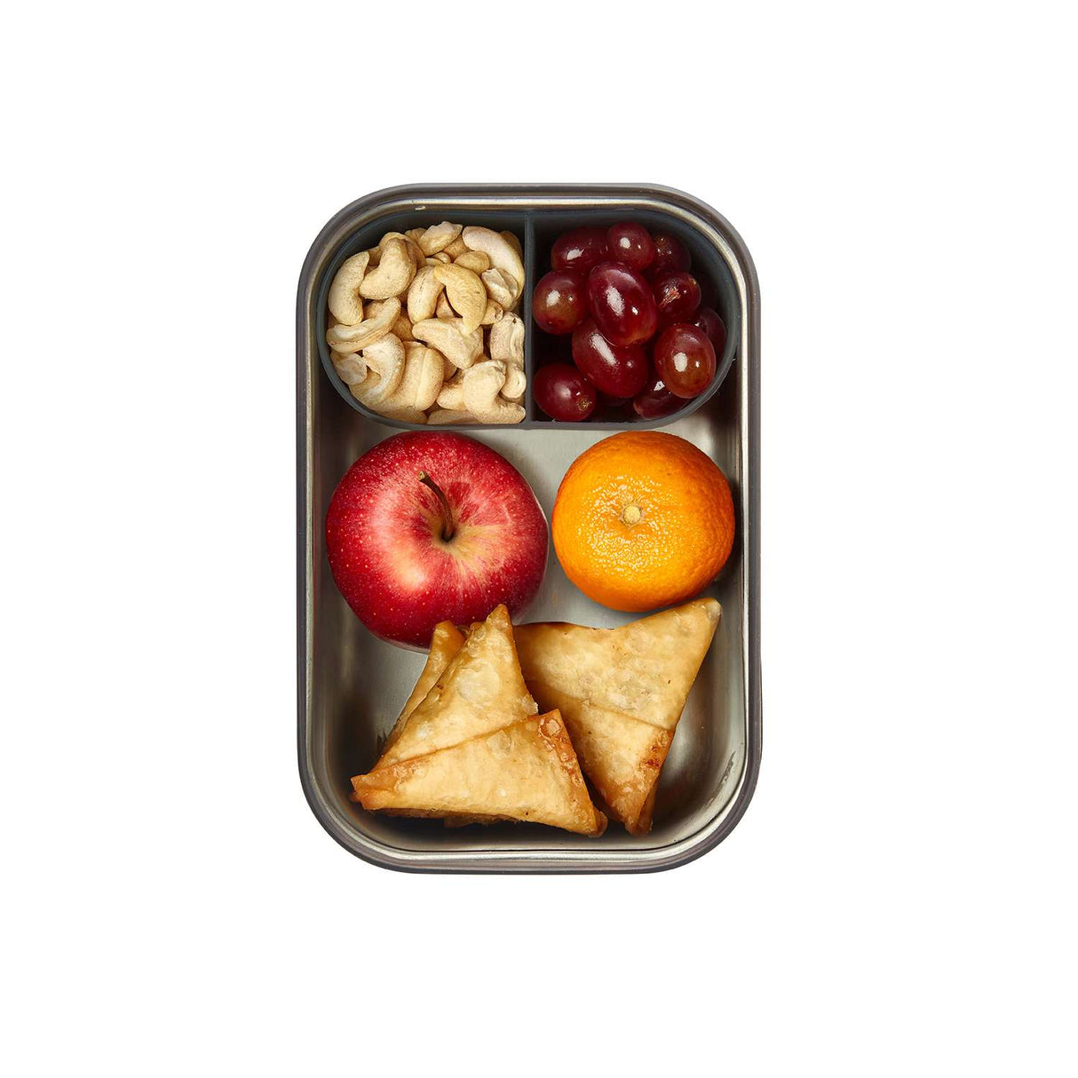 Brotdose Edelstahl, orange, 1250 ml