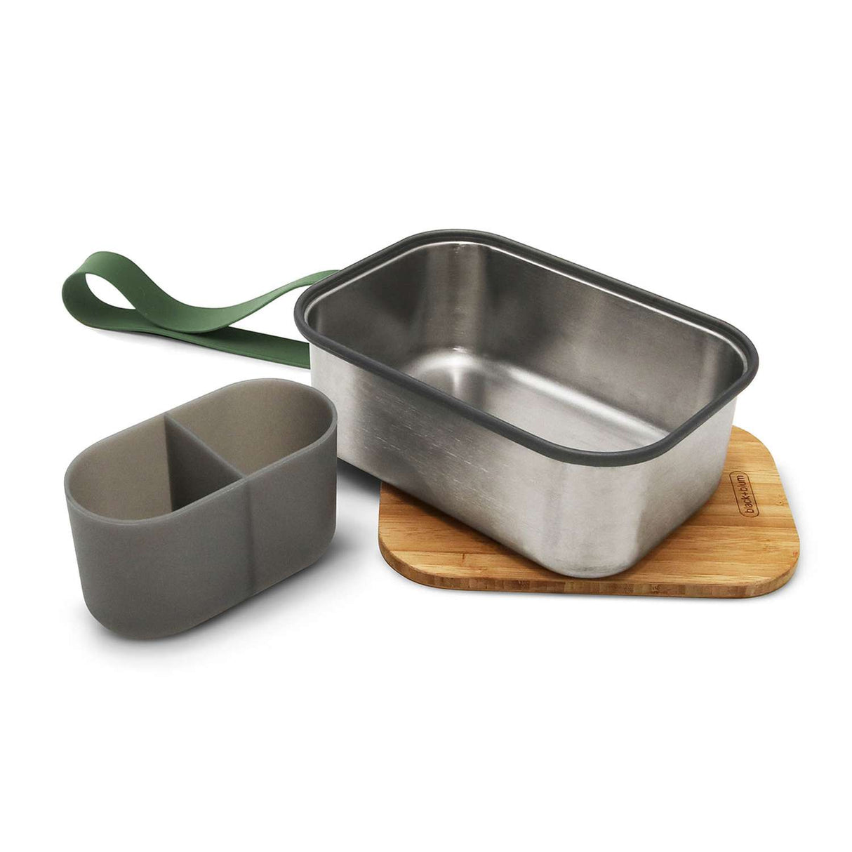 Edelstahl Sandwich Box, olive, 1250 ml