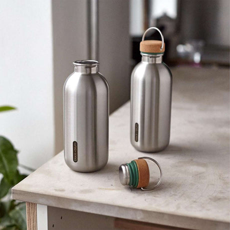 Trinkflasche, edelstahl, 600 ml