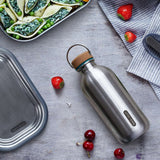 Trinkflasche, edelstahl, 600 ml