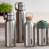 Trinkflasche, edelstahl, 600 ml