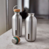 Trinkflasche, edelstahl, 600 ml
