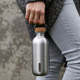 Trinkflasche, edelstahl, 600 ml