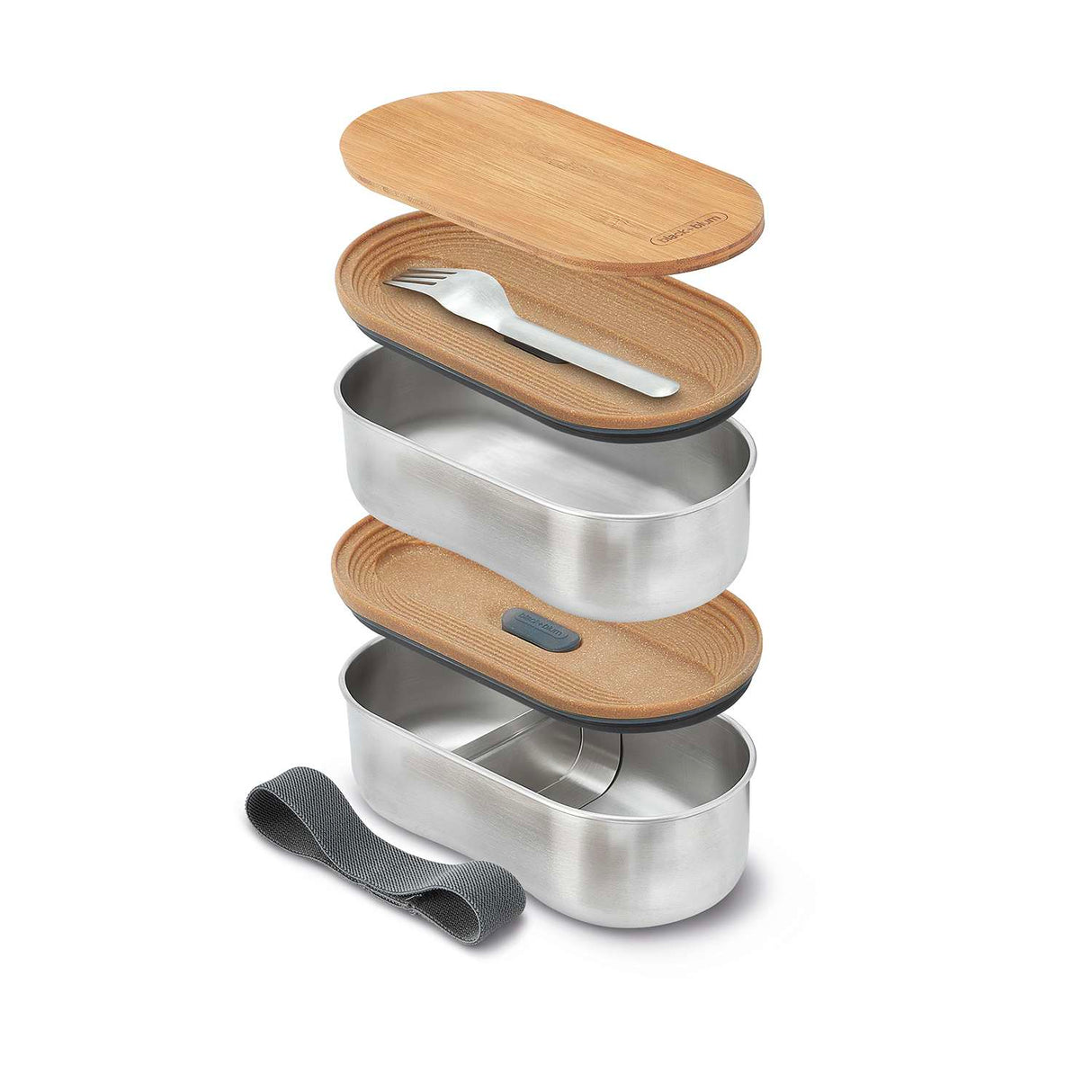 Bentobox, Edelstahl, 2 x 500 ml