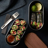 Bentobox, Edelstahl, 2 x 500 ml