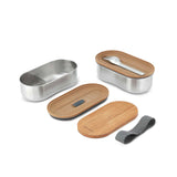 Bentobox, Edelstahl, 2 x 500 ml
