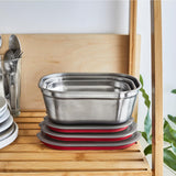 Multifunktions-Boxen-Set aus Edelstahl, 3 x 600ml