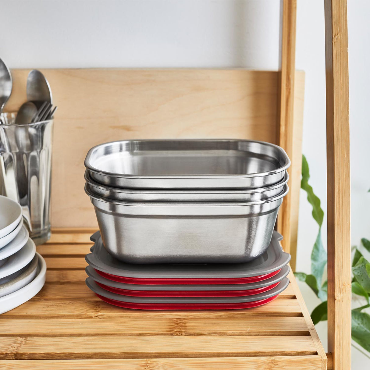 Multifunktions-Box aus Edelstahl, 1,1 L