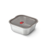 Edelstahl Frischhaltedose, quadratisch
