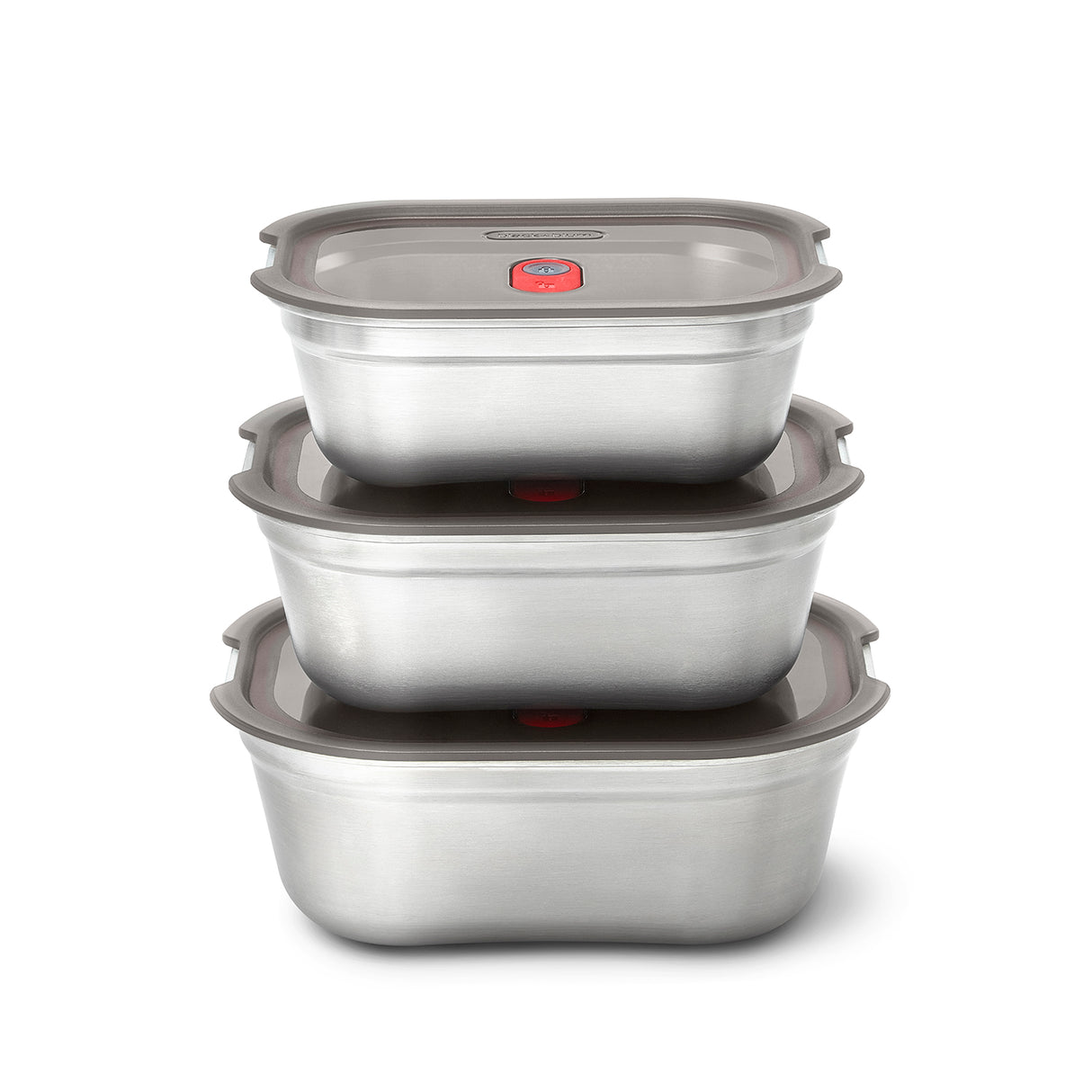 Multifunktions-Boxen-Set aus Edelstahl, 600ml + 900ml + 1200ml