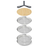 Camping Set aus Edelstahl, 4-teilig