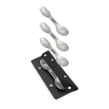 Camping Set aus Edelstahl, 4-teilig