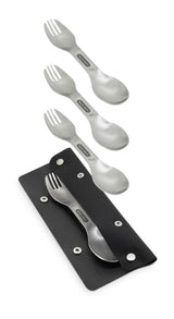 Camping Set aus Edelstahl, 4-teilig