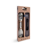 Camping Set aus Edelstahl, 4-teilig