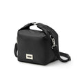 BLACK+BLUM insulated lunchbag with a sleek black design, ideal for carrying lunch in a 10-liter capacity.