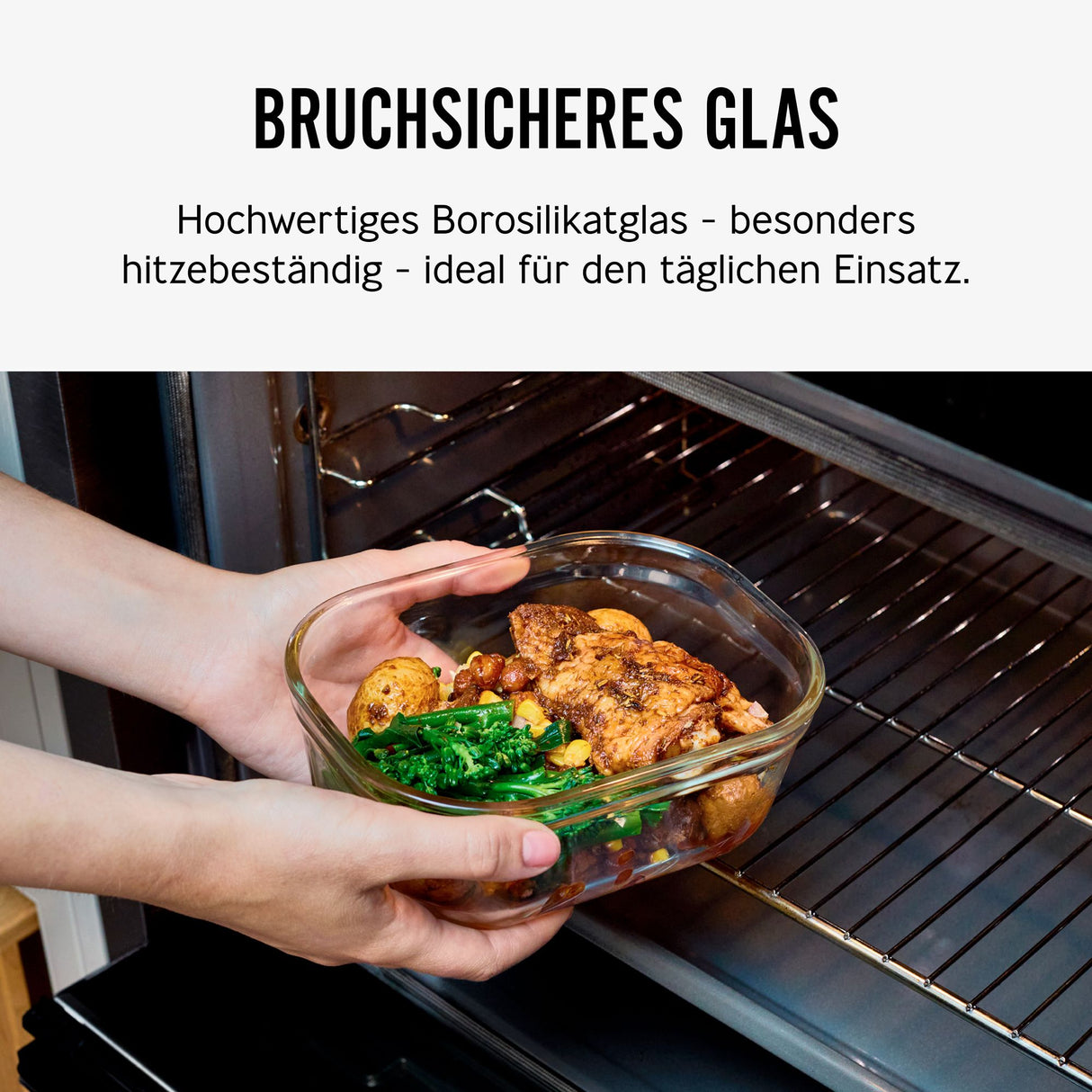 BLACK+BLUM | Multifunktionsdose aus Glas, 5er Set