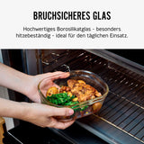 BLACK+BLUM | Multifunktionsdose aus Glas, 5er Set