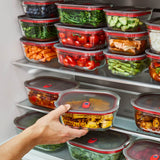 Black+Blum glass multifunctional storage jars set of three, versatile kitchen containers with secure lids for food storage.