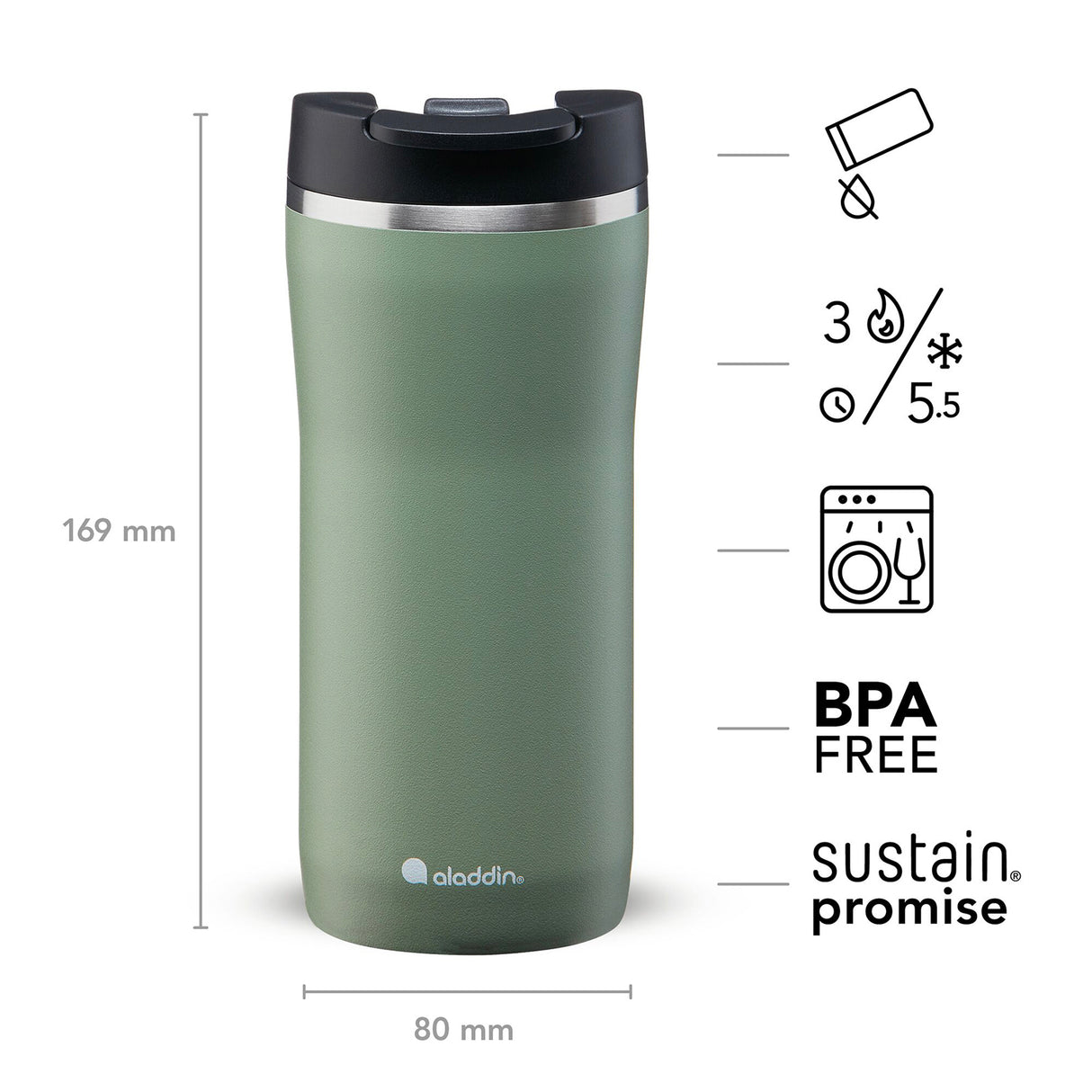 Barista Mocca  0.35L, Salbei-Grün