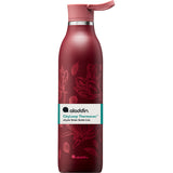 CityLoop Isolierflasche, 0,6L, Burgund + Print