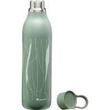 CityLoop Isolierflasche, 0,6L, Salbei-Grün + Print