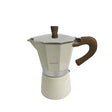 Espressokocher von GNALI & ZANI in cremefarben, Venezia-Design aus Edelstahl, für aromatischen Kaffee.