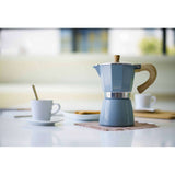 Espressokocher VENEZIA, 3 Tassen, denim blau