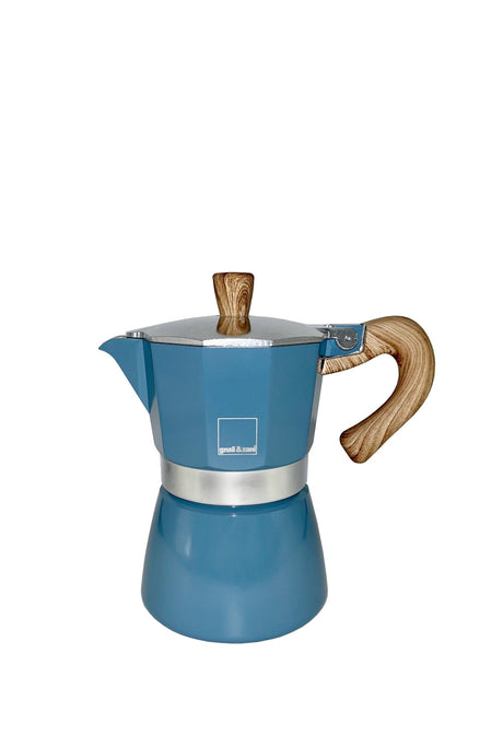 Espressokocher VENEZIA, 3 Tassen, denim blau