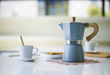 Espressokocher VENEZIA, 3 Tassen, denim blau
