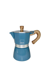 Espressokocher VENEZIA, 3 Tassen, denim blau