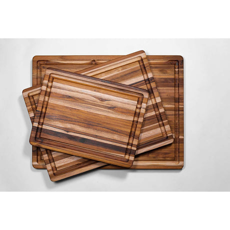 Teakholz-Schneidebrett TRADITIONAL, rechteckig