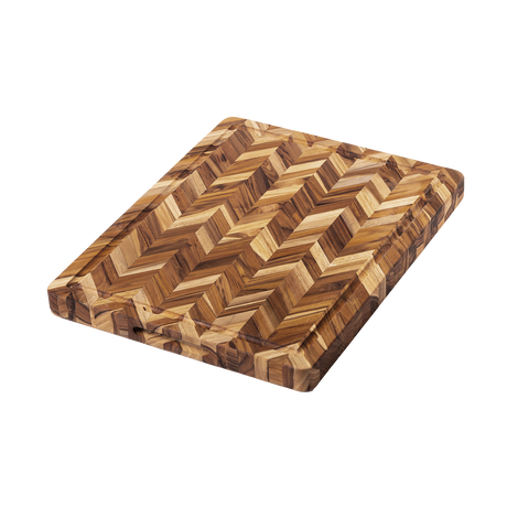 Teakholz-Schneidbrett HERRINGBONE