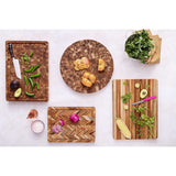 Teakholz-Schneidbrett HERRINGBONE