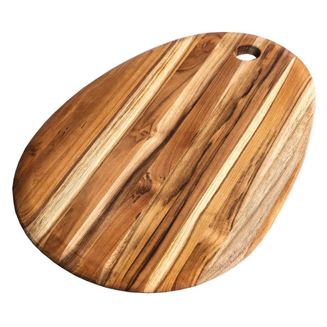 Teakholz-Schneidbrett, ELEGANT, oval