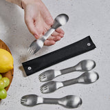 Göffel Set aus Edelstahl, 4 Stk.