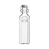 Glasflasche mit Bügelverschluß, eckig, 600 ml